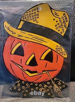 Estate Vintage Halloween Embossed DieCut H. E LUHRS BEISTLE 1940's Lot Of 5