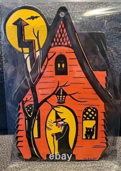 Estate Vintage Halloween Embossed DieCut H. E LUHRS BEISTLE 1940's Lot Of 5