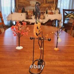 Extremely Rare-Halloween-Tin Cat/Pumpkin Pendulum-NB-HTF-Excellent Con-Vintage