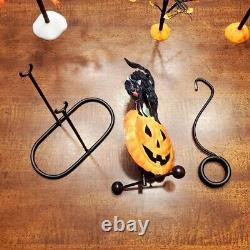 Extremely Rare-Halloween-Tin Cat/Pumpkin Pendulum-NB-HTF-Excellent Con-Vintage