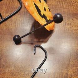 Extremely Rare-Halloween-Tin Cat/Pumpkin Pendulum-NB-HTF-Excellent Con-Vintage