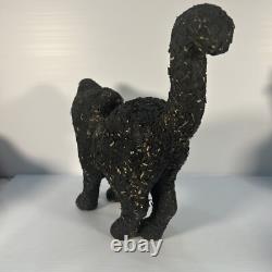 Extremely Rare. Vintage Paper Mache Halloween Black Cat. Shreeking Cat