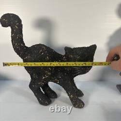 Extremely Rare. Vintage Paper Mache Halloween Black Cat. Shreeking Cat