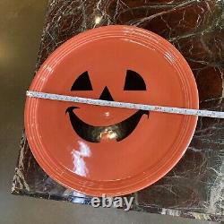 Fiesta ware Rare Vintage HTF Happy Jack O Lantern chop plate 15 inch never used