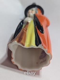 Fine RARE ROYAL WORCESTER ENGLAND WITCH CANDLE SNUFFER Vintage HALLOWEEN ANTIQUE