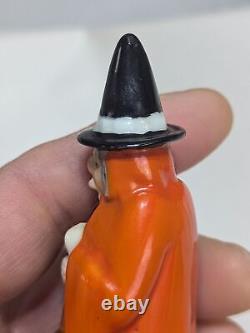 Fine RARE ROYAL WORCESTER ENGLAND WITCH CANDLE SNUFFER Vintage HALLOWEEN ANTIQUE