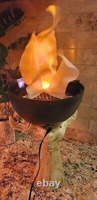 Gemmy Halloween Flaming Arm Handheld Cauldron Light 2003 Working RARE Vintage