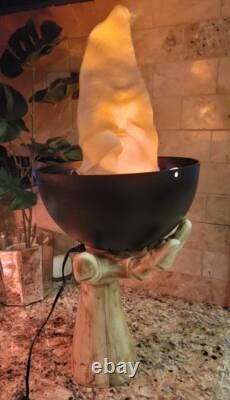 Gemmy Halloween Flaming Arm Handheld Cauldron Light 2003 Working RARE Vintage