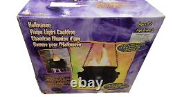 Gemmy Halloween Flaming Cauldron Light 2002 Working RARE Vintage