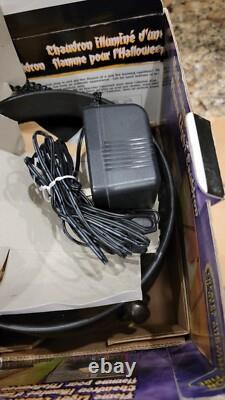 Gemmy Halloween Flaming Cauldron Light 2002 Working RARE Vintage