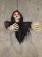 Gemmy Vintage Halloween Skeleton Grim Reaper Rare Animatronic Red Eyes Talks