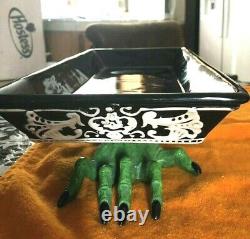 Grandin Road Spooky Hands Ceramic Serving Tray Halloween Very Rare Vintage