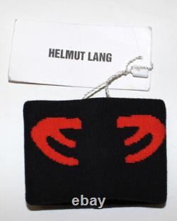 HELMUT LANG Fall 03 vintage Halloween wrist band black ltd edition RARE