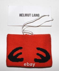 HELMUT LANG Fall 03 vintage Halloween wrist band orange ltd edition RARE