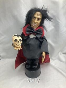 Halloween 24 DRACULA Animated Lights & Sound Rare VTG Motionette Works with Box