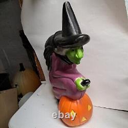 Halloween Blowmold Flying Witch Union Don Featherstone Rare Vintage Halloween