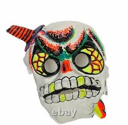 Halloween Costume Mask Vtg Ben Cooper decoration Skeleton Skull knife head RARE