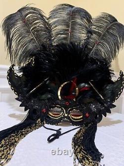 Halloween Eye Mask Stunning Vintage By GYPSY RENAISSANCE RARE