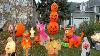 Halloween House W Lots Of Rare Vintage Blow Molds U0026 Cute Inflatables