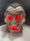 Halloween Light Up Dracula Big Head Decoration Vampire Vintage Ceramic Rare
