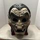 Halloween Light Up Dracula Big Head Decoration Vampire Vintage Ceramic Rare