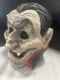 Halloween Light Up Dracula Big Head Decoration Vampire Vintage Ceramic Rare
