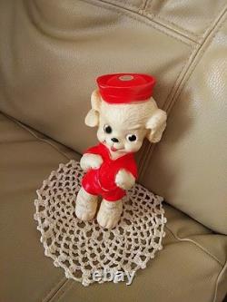 Halloween Rare American VTG Sun Rubber Puppy Dog Sofubi 1950 Poodle Sailor Doll