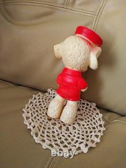Halloween Rare American VTG Sun Rubber Puppy Dog Sofubi 1950 Poodle Sailor Doll