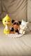 Halloween Rare Vintage Sofubi 3 Pieces Panda Lion Dog Rubber Doll Figure Animal