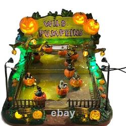 Halloween Vintage Lemax Wild Pumpkin Ride Dr. Tingles Laboratory Tested & RARE