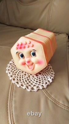 Halloween rare 1962 America VTG baby pink accordion STAR company Star rubber dol