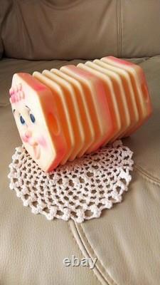Halloween rare 1962 America VTG baby pink accordion STAR company Star rubber dol