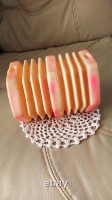 Halloween rare 1962 America VTG baby pink accordion STAR company Star rubber dol