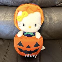 Hello Kitty Plush Doll Retro Rare Vintage EIKOH Halloween Pumpkin Prize