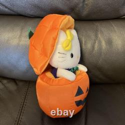 Hello Kitty Plush Doll Retro Rare Vintage EIKOH Halloween Pumpkin Prize