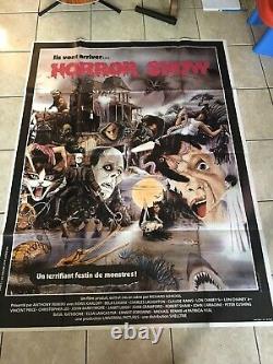 Huge Horror Poster Vintage Halloween Boris Karloff Bela Lugosi Original Rare