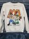 Jerzees Rare Vintage 80's Halloween With Bugs And Taz Sweatshirt Sz L