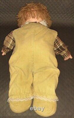 Jesmar Corduroy Overalls Halloween Doll Scary 80's Rare Vintage 28 JUMBO