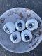 John Derian Set Of 5 Ceramic Blue Evil Eye Balls Halloween Target Rare