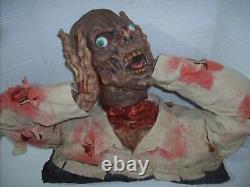 Lifesize ZOMBIE CRYPT CORPSE REMOVING HEAD Rubber Halloween Rare Vintage Prop