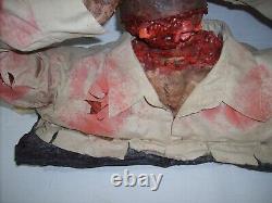 Lifesize ZOMBIE CRYPT CORPSE REMOVING HEAD Rubber Halloween Rare Vintage Prop