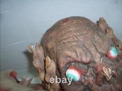 Lifesize ZOMBIE CRYPT CORPSE REMOVING HEAD Rubber Halloween Rare Vintage Prop