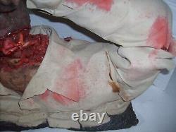 Lifesize ZOMBIE CRYPT CORPSE REMOVING HEAD Rubber Halloween Rare Vintage Prop