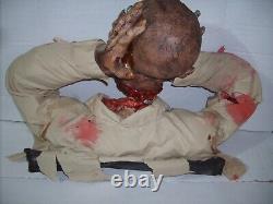 Lifesize ZOMBIE CRYPT CORPSE REMOVING HEAD Rubber Halloween Rare Vintage Prop