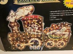Lighted Holographic Haunted Train All Hallow's Eve Working halloween Rare vintag