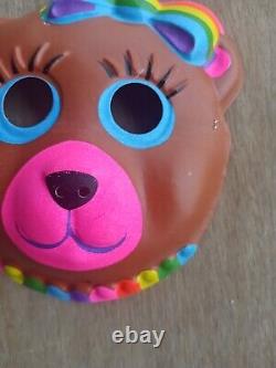 Lisa Frank Halloween RARE Rainbow Bear Mask VTG 80s Early NOS