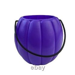 Lisa Frank Vintage Rare Halloween 5.5 Blow Mold Pumpkin Pale Bucket