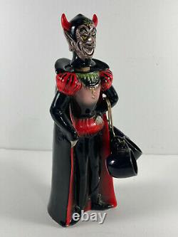 MEGA RARE Enesco Satan Devil Ceramic Sake Liquor Decanter SET halloween japan