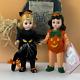 Madame Alexander Trick & Treat Halloween Dolls Rare Brunette Pumpkin Cat 1993