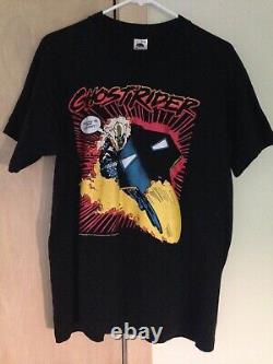 Marvel Comics 1991 GHOST RIDER Vintage Shirt Danny Ketch ZODIAK Rare Original